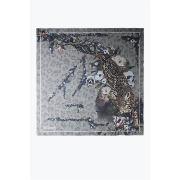 NEW ZADIG & VOLTAIRE kerry wild modal scarf in kaki - Picture 1 of 3